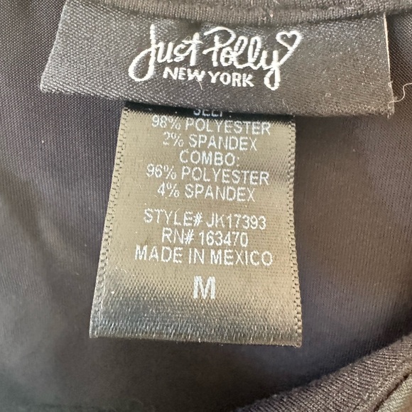 Black Faux Leather Bodysuit - Picture 2 of 3